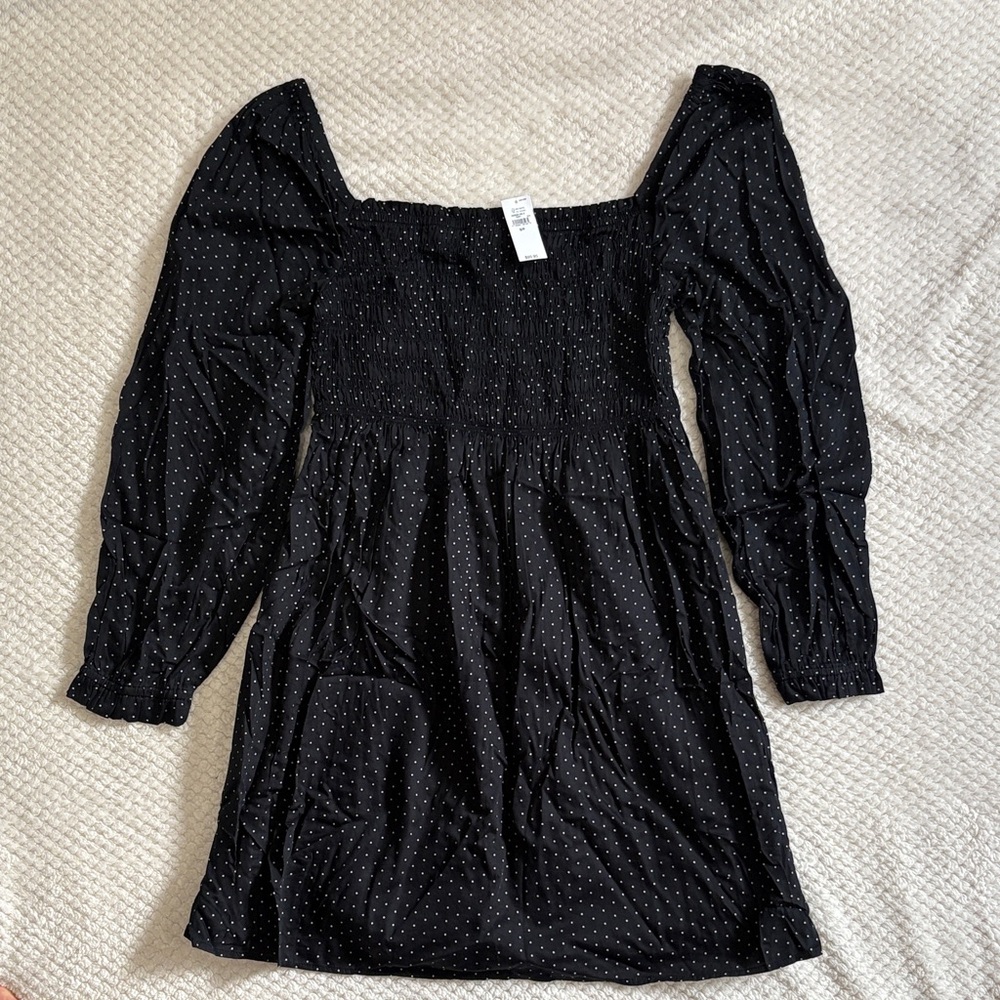 GAP Black Polka Dot Dress